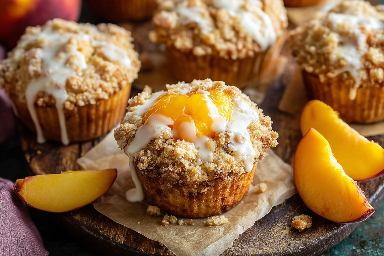 peach muffins peach muffins