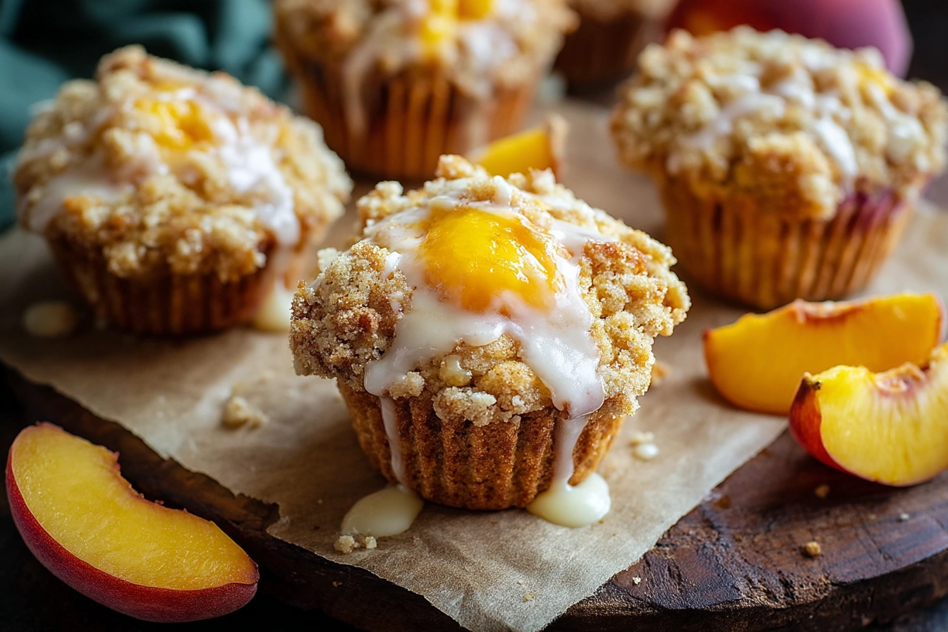 peach muffins peach muffins