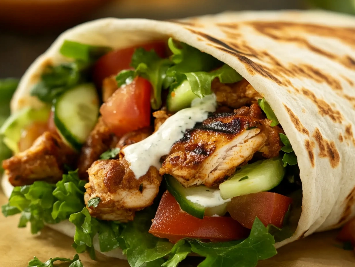 Chicken Shawarma Wrap Chicken Shawarma Wrap