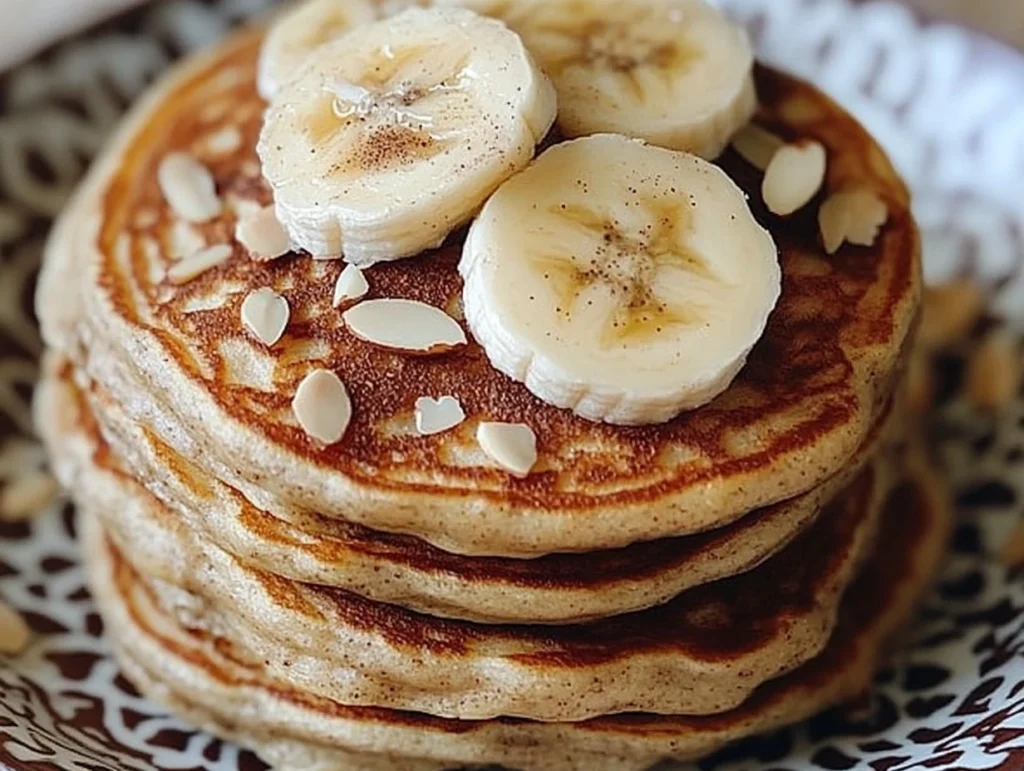 Healthy banana pancakes