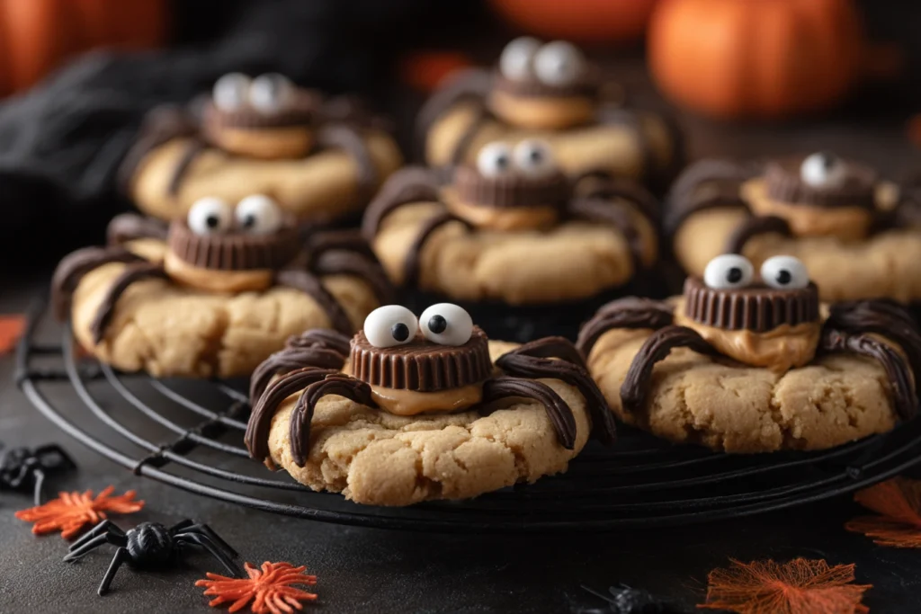 Peanut Butter Spider Cookies