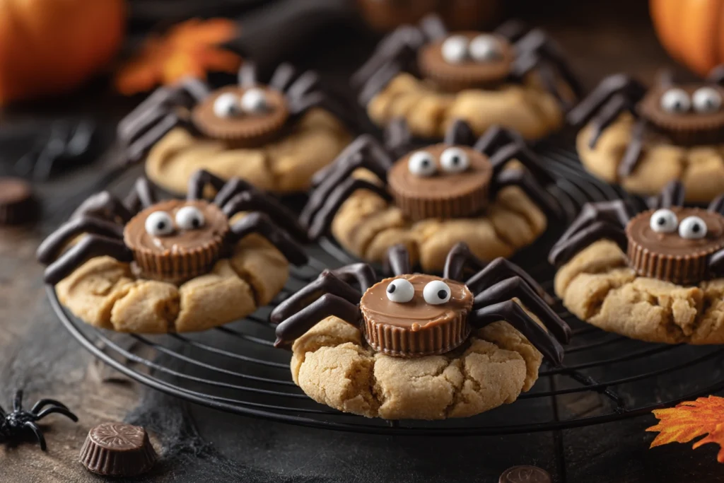 Peanut Butter Spider Cookies