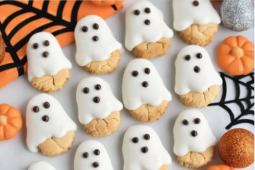 nutter butter ghost cookies