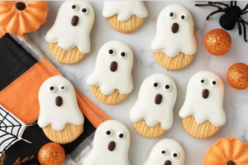 nutter butter ghost cookies